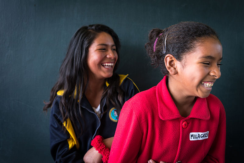 Jenny and Milagros were elected student government leaders at their high school in Chancay. World Vision is helping expand this “School City Hall” program to other schools in the area.