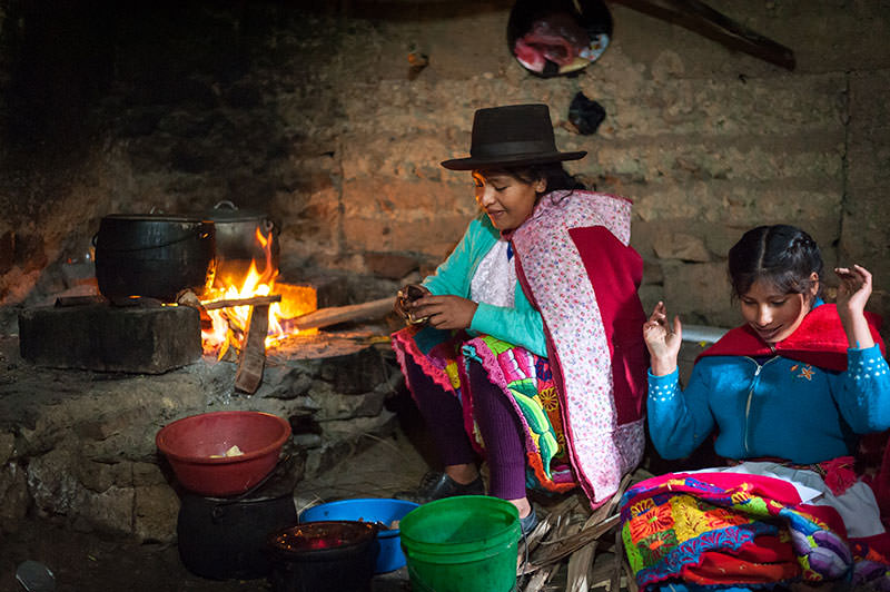 Ortencia Rafaelo Curo’s life looks much like her mother’s, with the addition of electricity and running water.