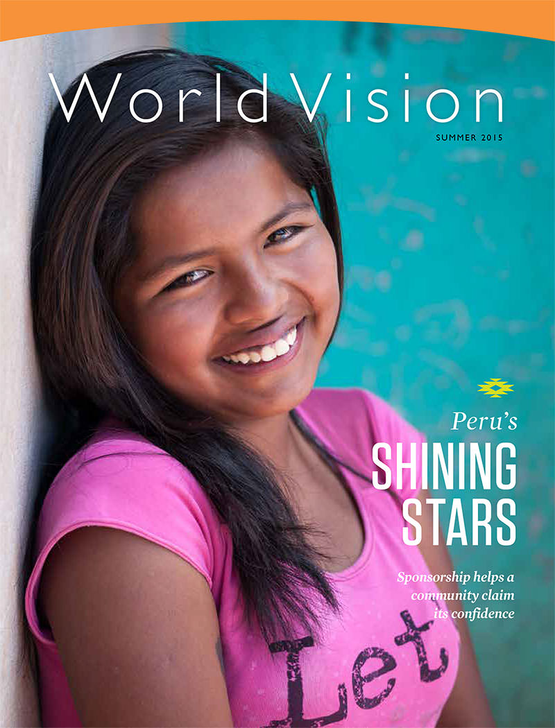 World Vision magazine’s Summer edition, appearing in June 2015, highlights the Huanta project closure and child leaders in “Shining Their Own Light” by Jane Sutton-Redner and “Where Are They Now: High Achiever” by Elizabeth Hendley, photography by Eugene Lee.