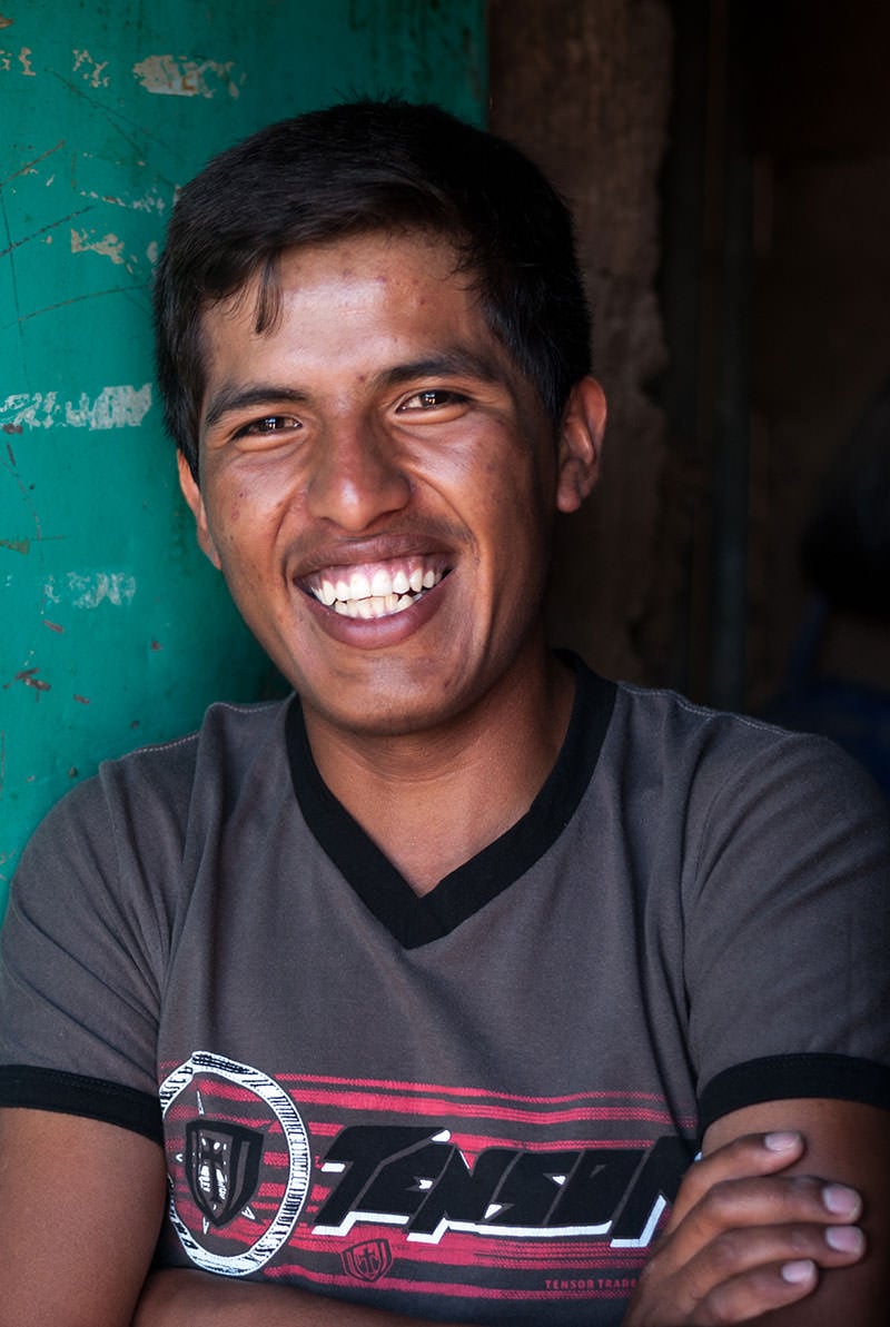 Joe now studies at San Cristóbal of Huamanga National University, majoring in agronomy. His career will likely take him to the highland villages his parents fled during the violence, to work with farmers there. “I’m not looking for the best job, I just want to help people in communities, to learn from them and add to the knowledge I’m gaining in university,” he says. Among his prized possessions is a Christmas card from his sponsor.