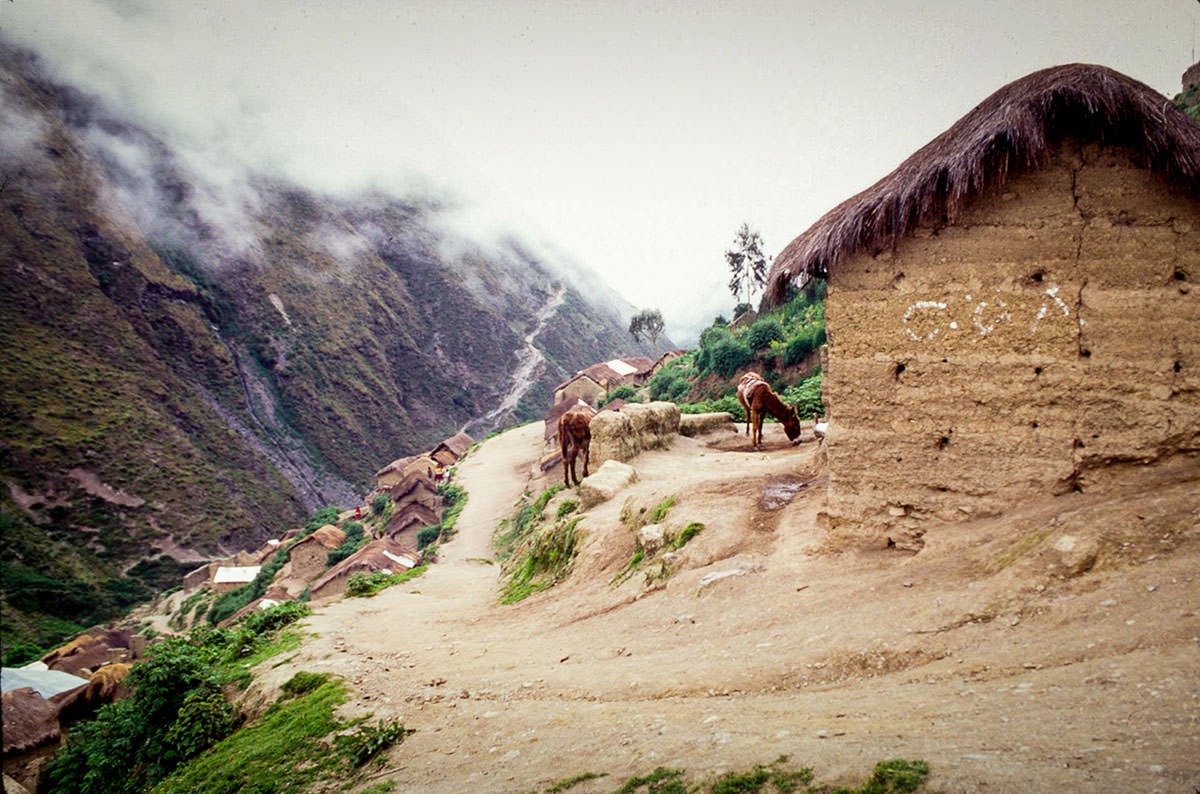 In 1997, Carhuahurán was accessible only by foot and horseback. Somewhat protected by a military post, people stayed put here during the Shining Path violence.