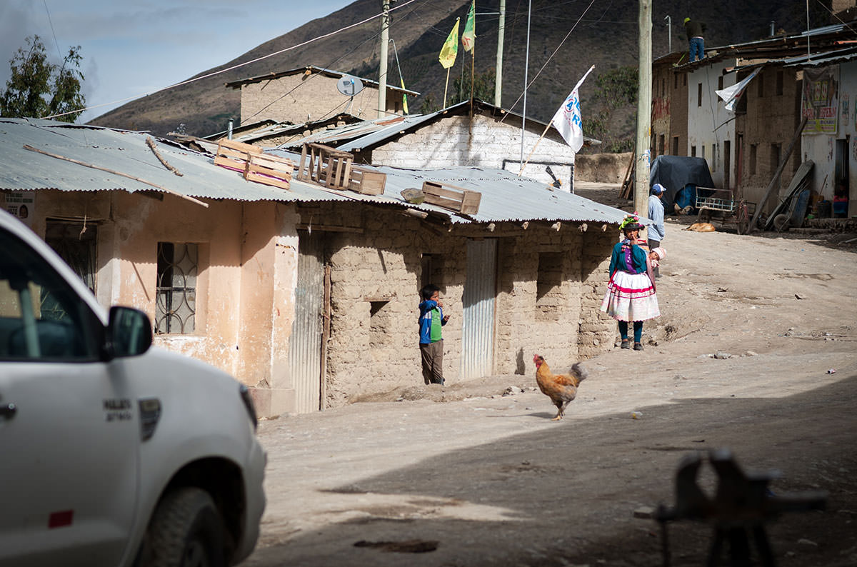 The road reached Carhuahurán in 1999, after a few years’ work blasting the mountainsides with dynamite. The town is fast joining the modern world through vehicle traffic, television, and most importantly, municipal recognition as a part of a new district.