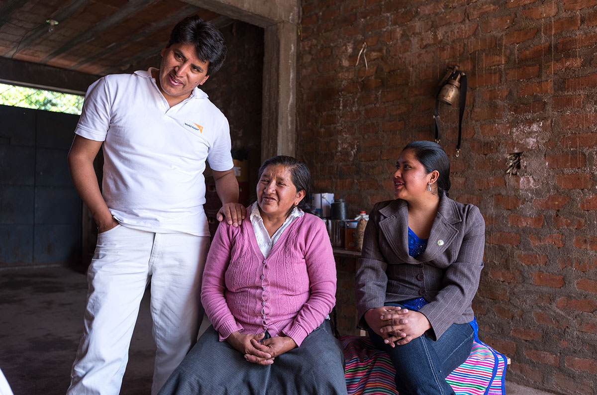 Juan Carlos Ayala, 34, is World Vision’s last project coordinator in Huanta, overseeing the project closure and transition of the development work to the community’s hands. Having grown up in poverty and without a father, Juan Carlos strongly identifies with the families he serves.