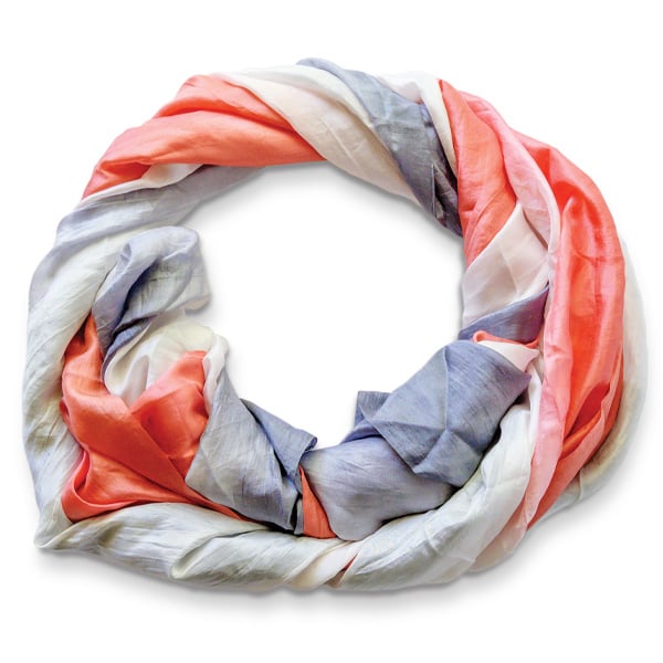 "Wrapped in Hope" dip-dyed 100% silk scarf by Patricia Heaton