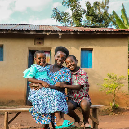 mother with her children