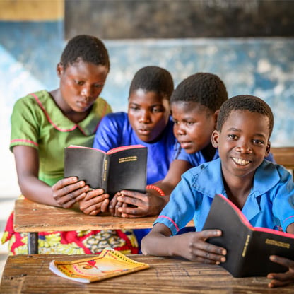kids with bibles