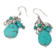 Drops of turquoise earrings