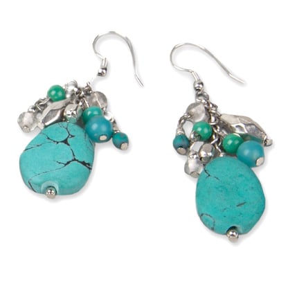 Drops of turquoise earrings