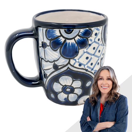 “Morning Blessings” artisanal mug by Patricia Heaton