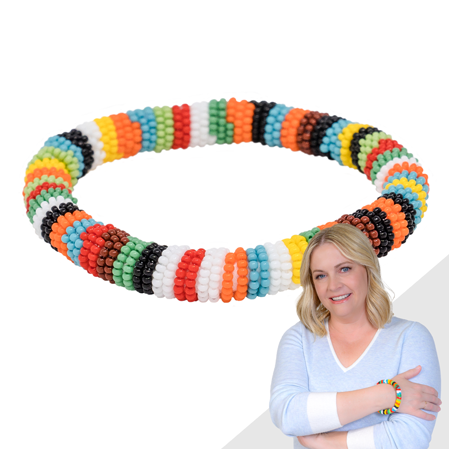 “Beads of Blessing” beaded bracelet by Melissa Joan Hart