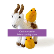 Goat + 2 chickens ornament