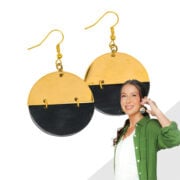 "Called to Light" brass earrings featured by Alexa PenaVega