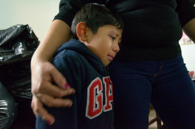 Junior’s book bag and school work were destroyed by Hurricane Sandy. It’s too much for him when he learns that the family’s laptop is gone, too.