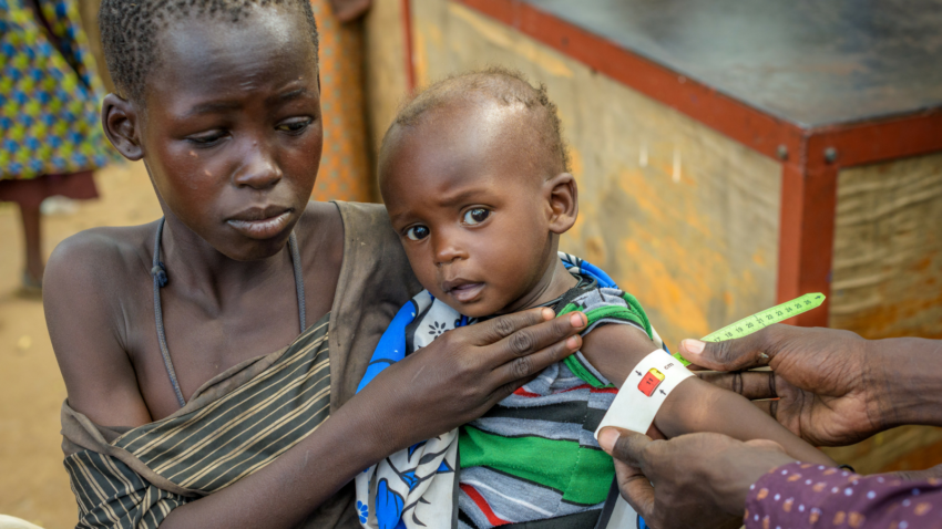 Meet 9-month-old Akusi in Kenya. During the hunger crisis she has become severely malnourished. She's receiving treatment, but her weight is still dropping.