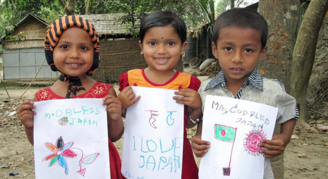 After Japan's earthquake, children and sponsors in the tsunami zone received drawings, cards, and prayers from other sponsored children around the world!