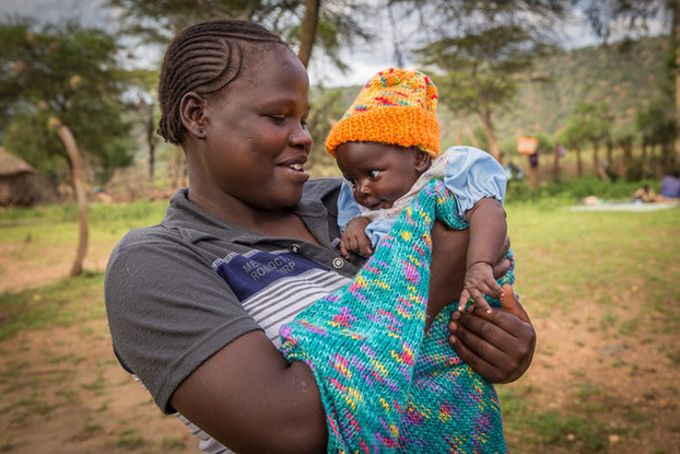 Author Debbie Macomber traveled to Kenya as the spokesperson for World Vision's Knit For Kids program, her personal way to help children around the world.