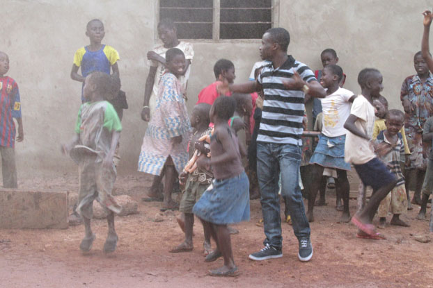 When drilling teams strike water, entire villages erupt in celebration! All because clean water changes everything for people like Emmanuel in Ghana.