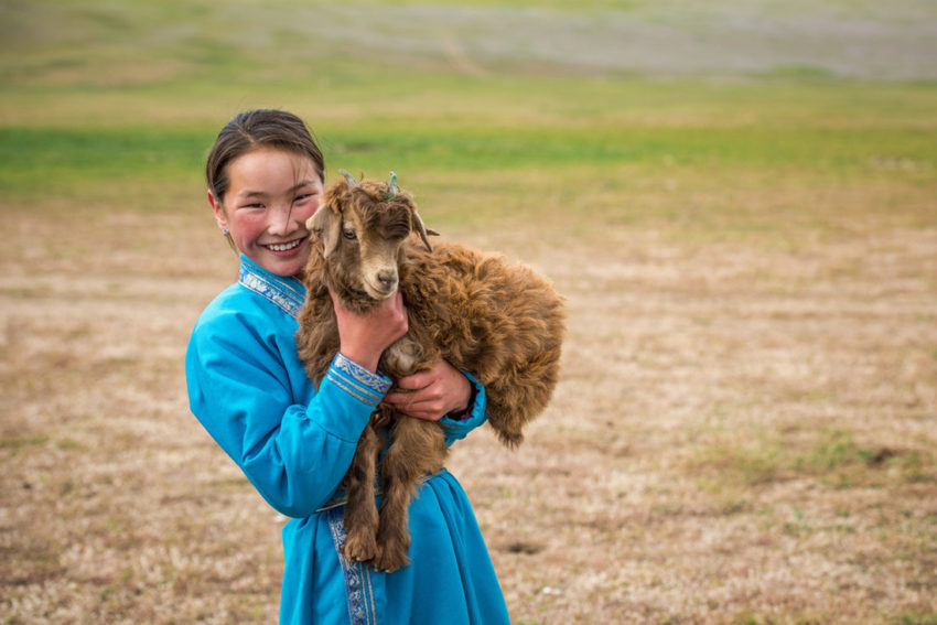 Yaks, gers, camels, chores, and school — all part of daily life for Dulamsuren, a World Vision sponsored child in Mongolia.