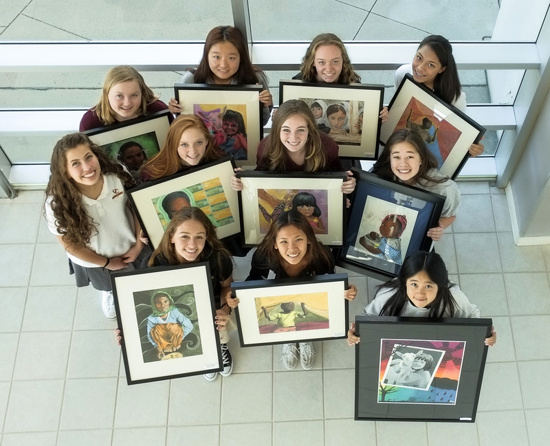 High school art students learn about more than art in Anna Wadman’s class in Westlake Village, Calif. - they also learn about life.