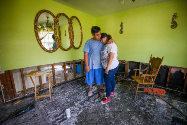 After Hurricane Harvey almost destroyed their home, Lilly and Jose returned to clean up and found hope and help in Houston, Texas.