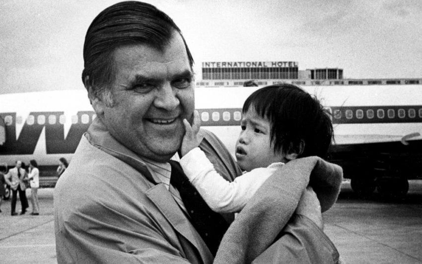 Back in 1975 in Operation Babylift, World Vision evacuated 27 Vietnamese and 20 Cambodian orphans to the United States due to deteriorating conditions in Southeast Asia.