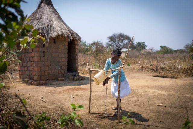 Contraptions called tip taps, which provide clean water for handwashing, are simple to build with easy-to-find materials. Try making one with your family!