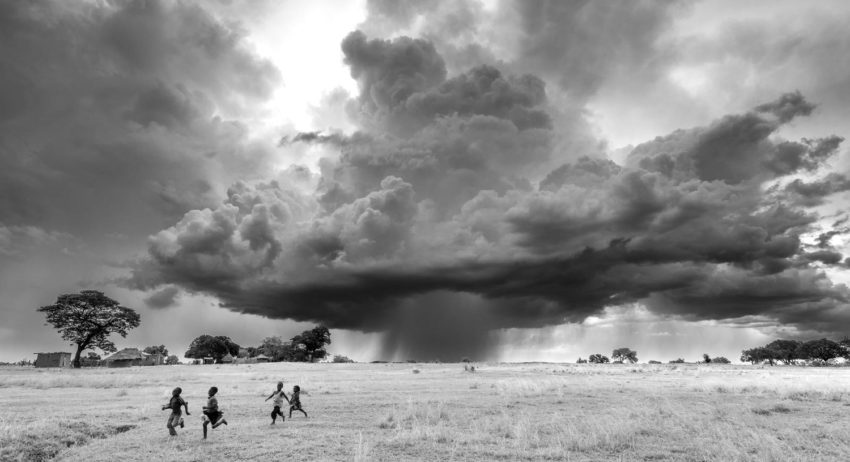 A storm approaches in Zambia.