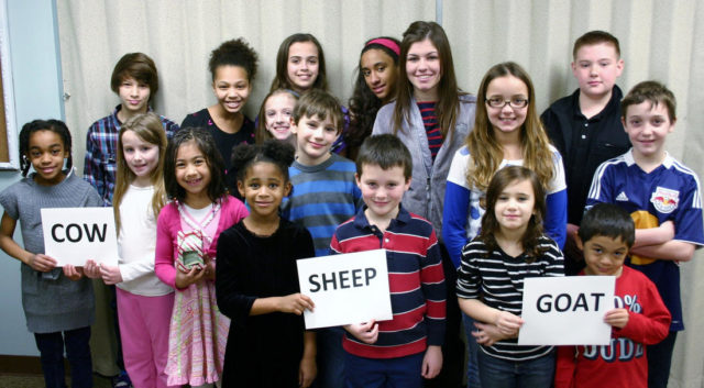 For a group of New Jersey children, the goal was to give one cow, but they filled an entire stable instead.