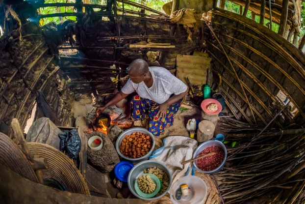 Josephine in Uganda makes 650 banana pancakes every Sunday and sells them at church for a penny each. She raises 13 children on that $6.50 a week.