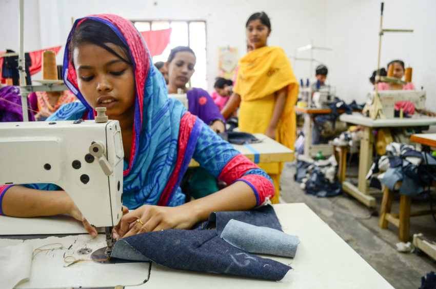 Bithi wanted to become a doctor. But poverty forced her into child labor in a garment factory in Bangladesh, making upwards of 480 pairs of pants a day.