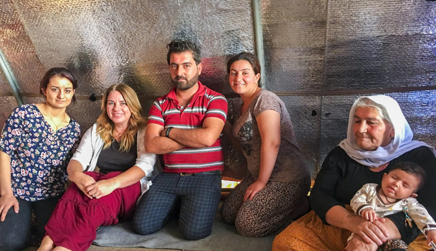 This podcast, listen to an interview with blogger Kristen Howerton (Rage Against the Minivan) who recently traveled to Iraq and Lebanon with World Vision.