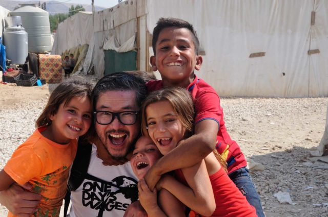 Pastor and humanitarian Eugene Cho visited Syrian refugee tented settlements in Lebanon and Iraq with World Vision.