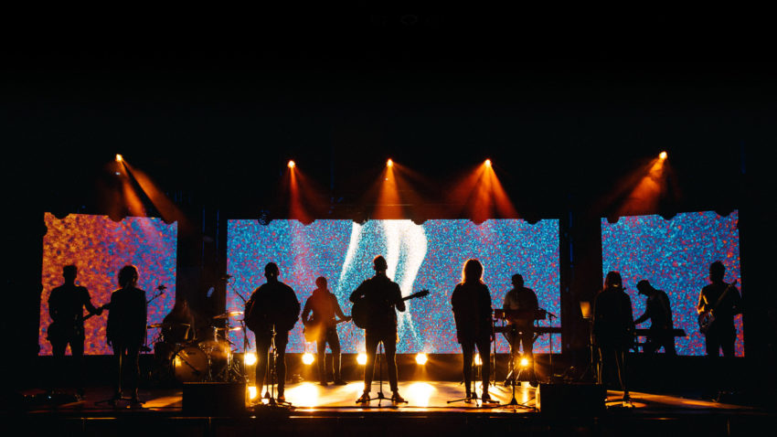 Elevation Worship performs. The group will headline the 2018 Outcry Tour.