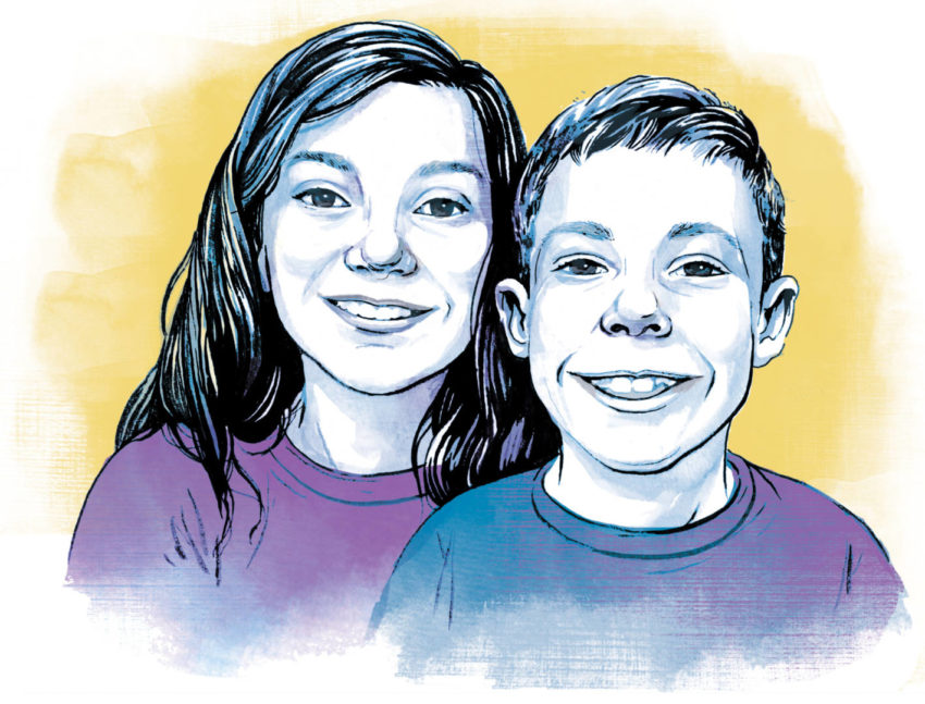 Peyton and Mason Fritz are two Lake Center Christian School students who participated in the Matthew 25 Challenge.