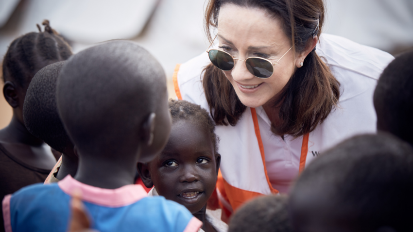Patricia Heaton helped cook for South Sudanese refugees as they arrived South Sudan into Northern Uganda. Inspired by her trip and providing that first warm meal to welcome the newcomers, Patricia guest blogs about a recipe for winter corn chowder.