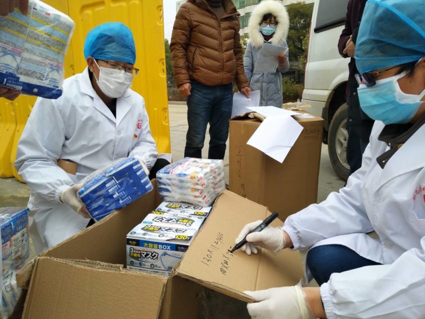 World Vision in China delivers protective gear to healthcare workers in China.