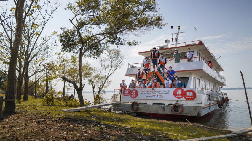 The hospital ship Solidarity responding to crisis along the Amazon River