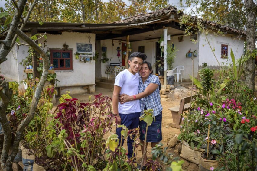 Ever, 16, and his mom, Carmen, are part of a thriving community in Yamaranguila, Honduras. The community has benefitted from World Vision’s child sponsorship and community development model.