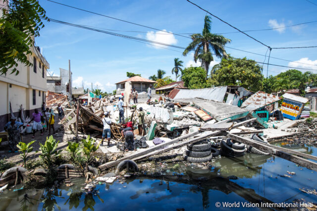 Earthquake and water damage in Haiti