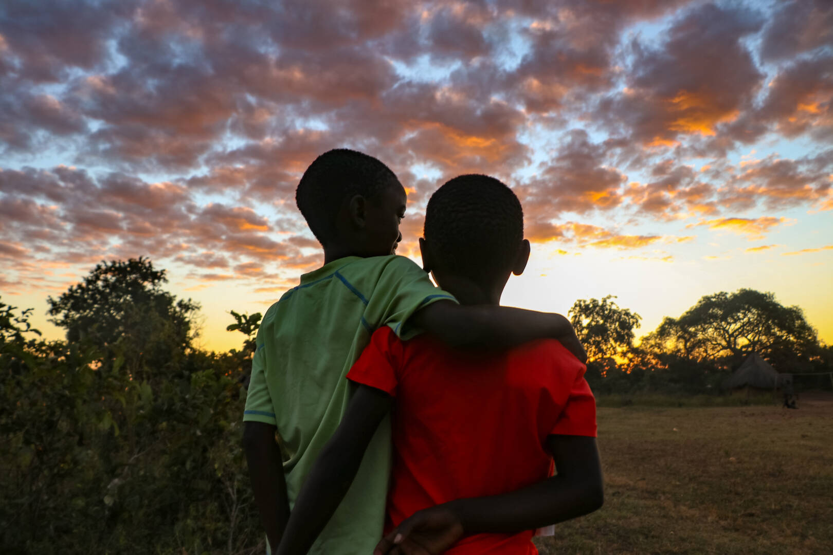 Brothers Francis and Billy gaze into a brighter future thanks to World Vision’s Gift Catalog goats that have transformed their family’s lives.