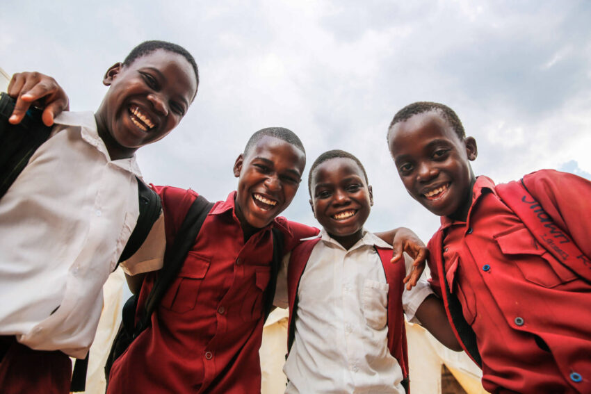 Friendship brings joy to four boys in Zimbabwe