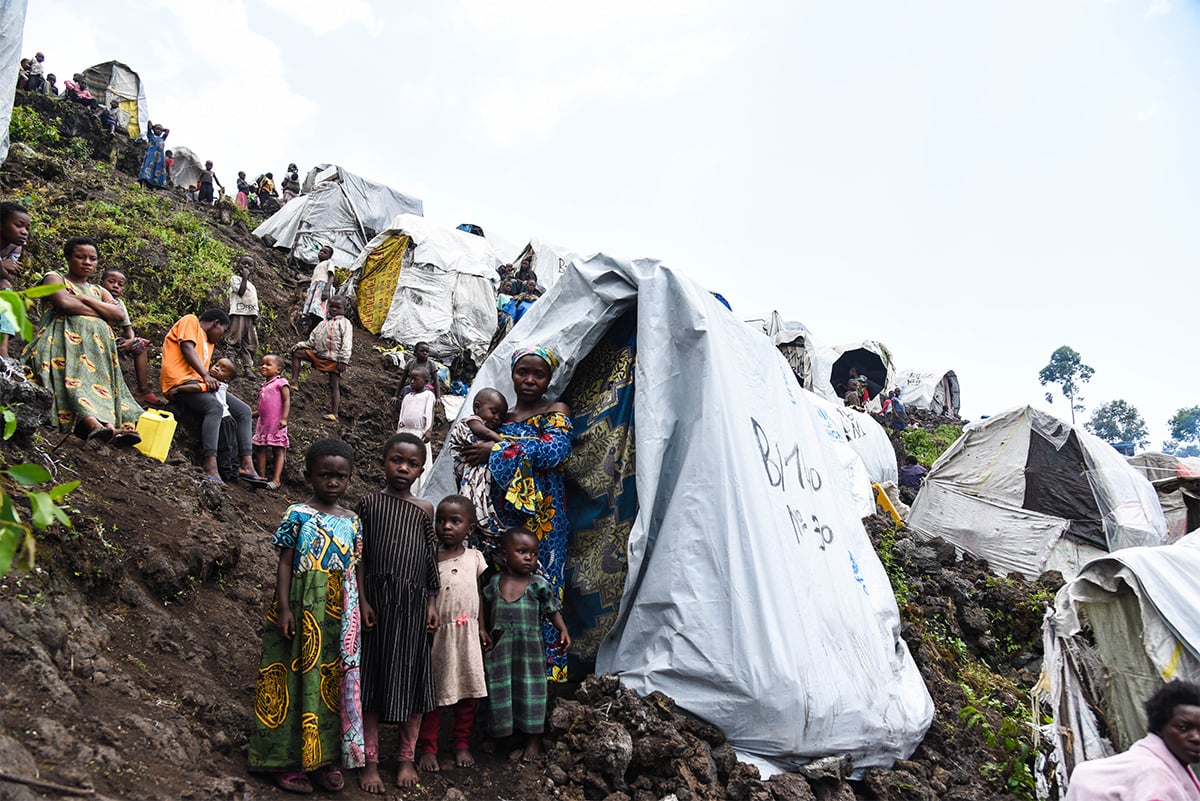 W087-0544-036 Children at an internally displaced camp in DRC. World Vision 2025.