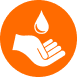 hand with water icon