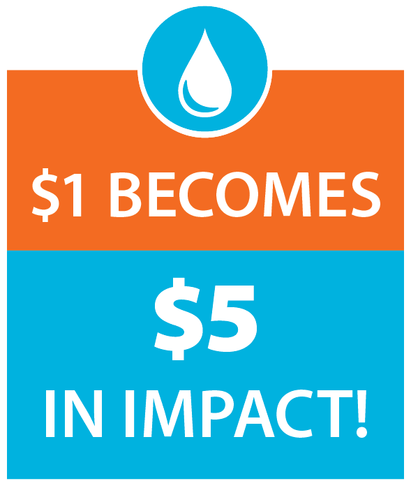 one dollar becomes 5 dollars