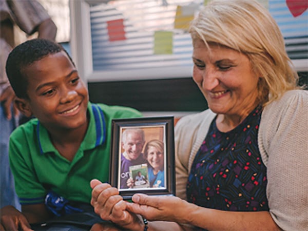 woman and sponsored child