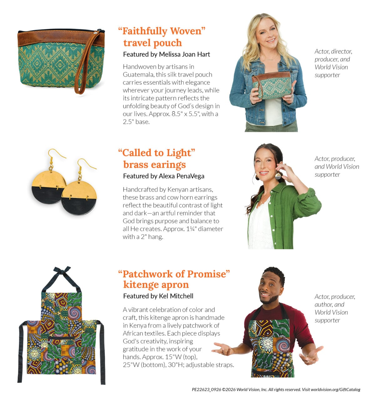 World Vision 2026 Christmas Gift Catalog gift catalog influencers
