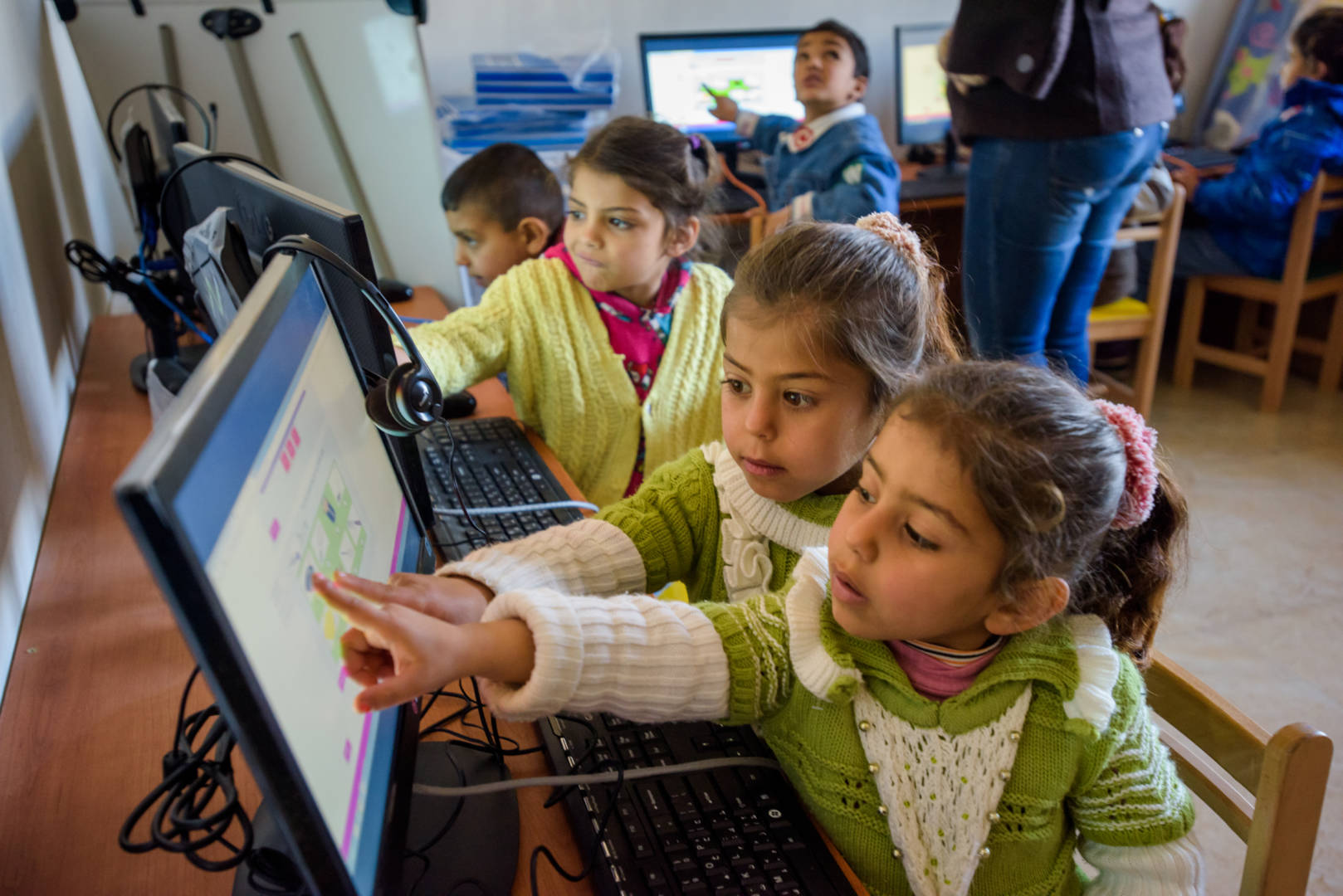 Meaningful screen time for Syrian refugee children in Lebanon.