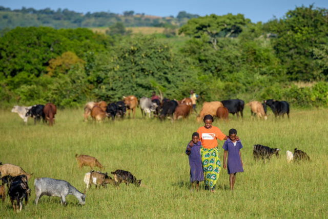 When a family received Gift Catalog animals from World Vision, they agree that at some future date — usually in about a year’s time — they will donate the same number of animals to another family in need. The program is called Pass On, and it’s a way to keep the gift of animals reaching people who face the greatest need.