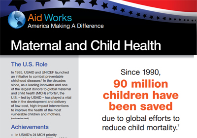 InterAction factsheet on maternal and child health (PDF)