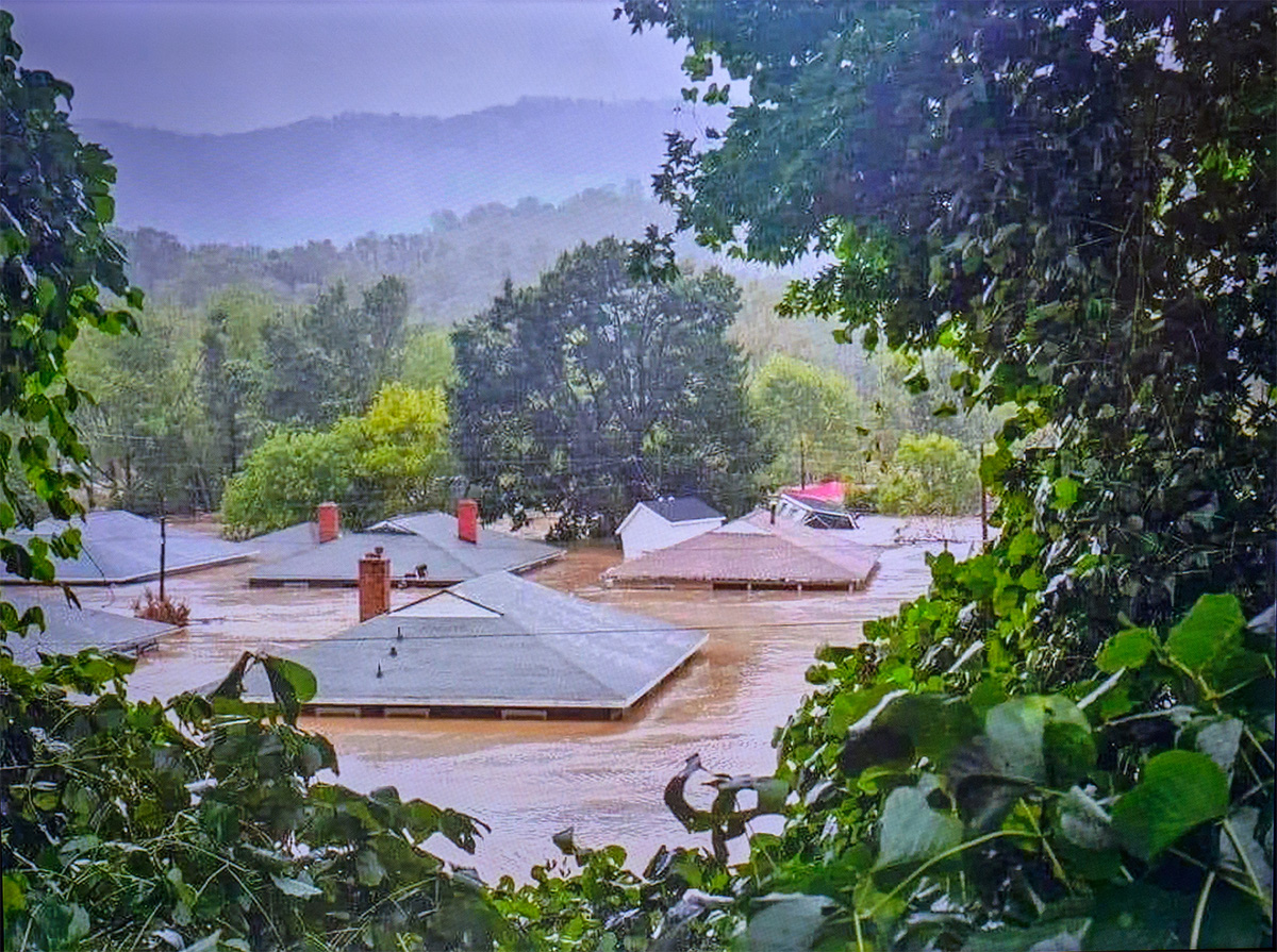 houses underwater after hurricane helene